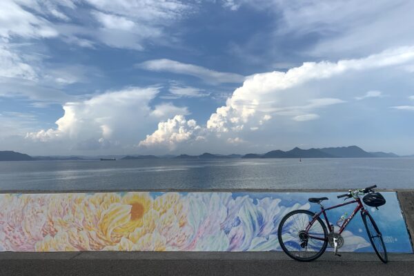 Omori Shrine and Sea Wall Art